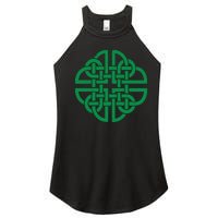 Vintage Celtic Knot Shield St. Patrick's Day Women's Perfect Tri Rocker Tank