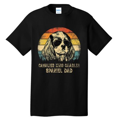 Vintage Cavalier King Charles Spaniel Dad Dog FatherS Day Tall T-Shirt