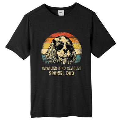 Vintage Cavalier King Charles Spaniel Dad Dog FatherS Day Tall Fusion ChromaSoft Performance T-Shirt