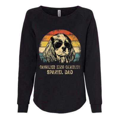 Vintage Cavalier King Charles Spaniel Dad Dog FatherS Day Womens California Wash Sweatshirt