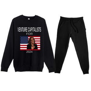 Venture Capitalists Kamala Harris For President Supporter Premium Crewneck Sweatsuit Set