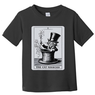 Vintage Cat Lovers Tarot Card Kitten Tarot Card The Magician Toddler T-Shirt