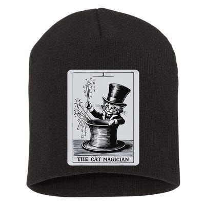 Vintage Cat Lovers Tarot Card Kitten Tarot Card The Magician Short Acrylic Beanie