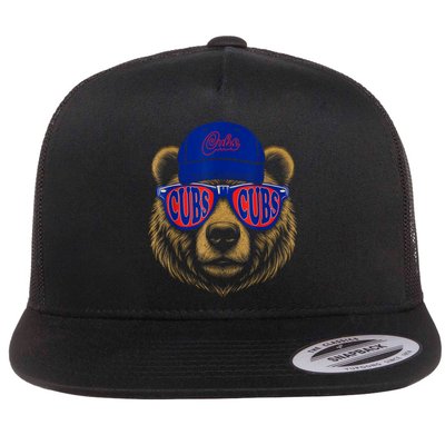 Vintage Cubs Last Name Pride Cubs Name Style Distressed Flat Bill Trucker Hat