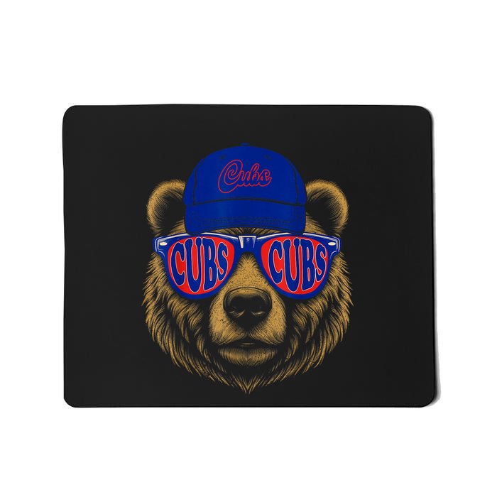 Vintage Cubs Last Name Pride Cubs Name Style Distressed Mousepad