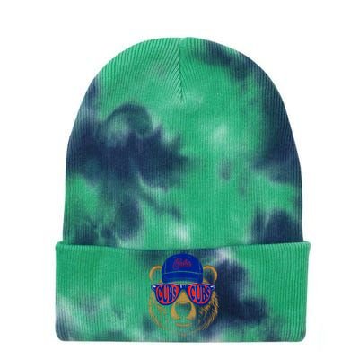 Vintage Cubs Last Name Pride Cubs Name Style Distressed Tie Dye 12in Knit Beanie