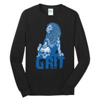 Vintage Christian Lover Quote Grit Lion Funny Retro Animal Tall Long Sleeve T-Shirt