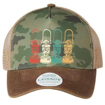 Vintage Camping Light Retro Camp Lantern Legacy Tie Dye Trucker Hat