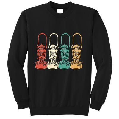 Vintage Camping Light Retro Camp Lantern Sweatshirt
