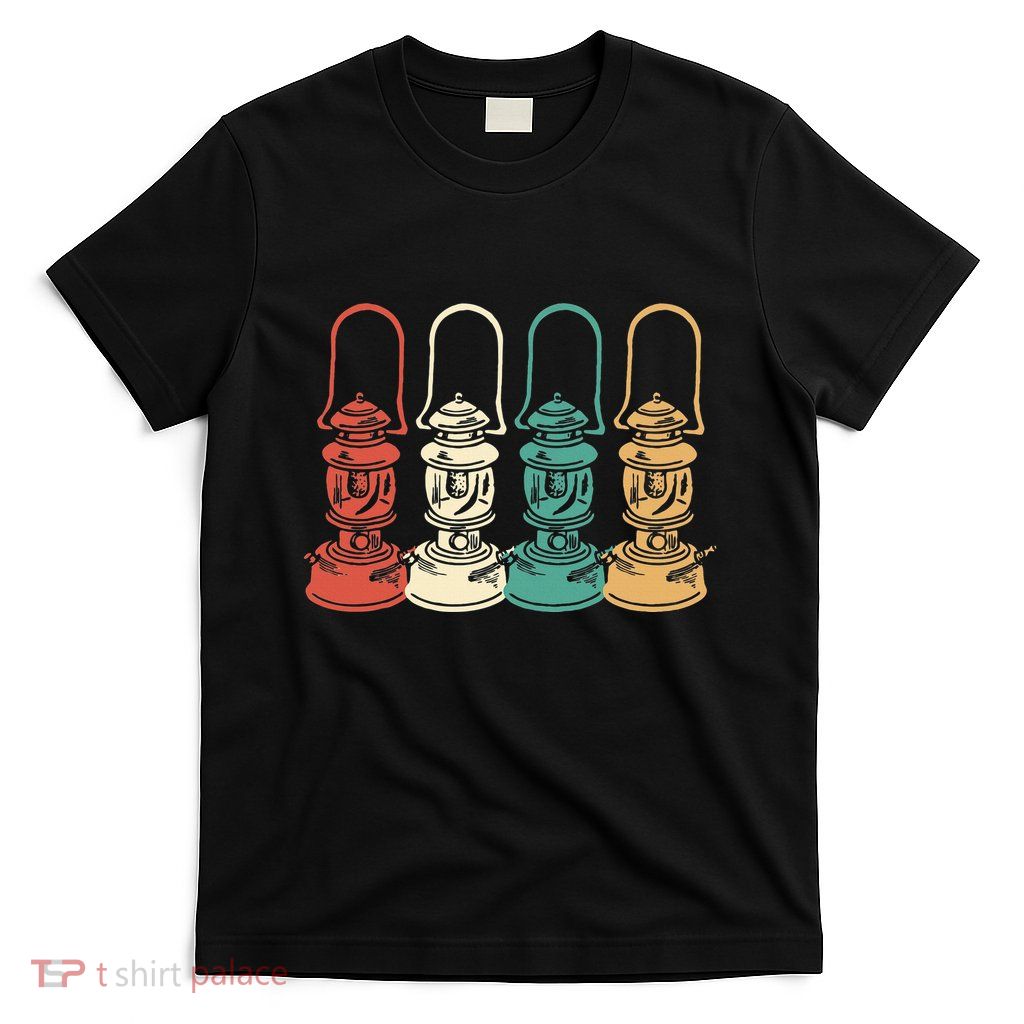 Vintage Camping Light Retro Camp Lantern T-Shirt