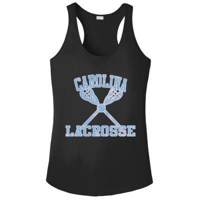 Vintage Carolina Lacrosse Cute Gift Ladies PosiCharge Competitor Racerback Tank