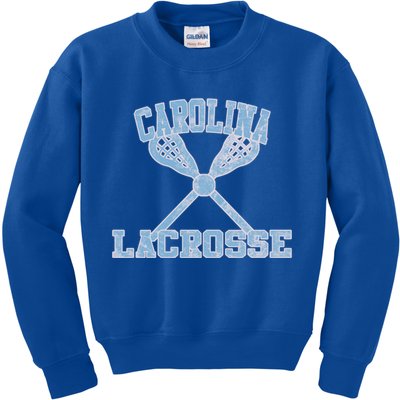 Vintage Carolina Lacrosse Cute Gift Kids Sweatshirt