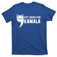 Vintage Cat Ladies For Kamala Comma La Funny Kamalaharris Gift T-Shirt