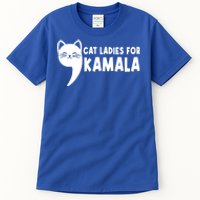 Vintage Cat Ladies For Kamala Comma La Funny Kamalaharris Gift Tall T-Shirt