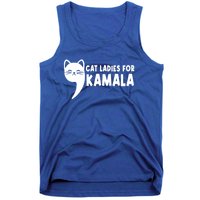 Vintage Cat Ladies For Kamala Comma La Funny Kamalaharris Gift Tank Top