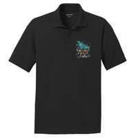 Village Crazy Lady Funny Gift Tiki Hawaiian Polynesian PosiCharge RacerMesh Polo