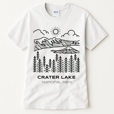 Vintage Crater Lake National Park Hike Tall T-Shirt