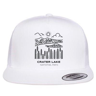 Vintage Crater Lake National Park Hike Flatbill Hat