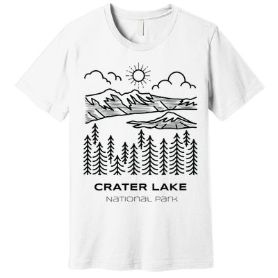 Vintage Crater Lake National Park Hike Premium T-Shirt