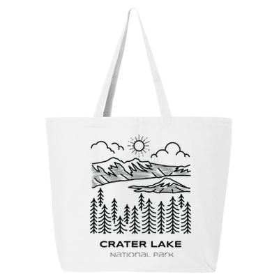 Vintage Crater Lake National Park Hike 25L Jumbo Tote