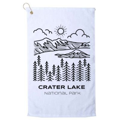 Vintage Crater Lake National Park Hike Golf Towel