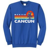 Vintage Cancun Mexico Retro 70S Beach Vacation Cute Gift Tall Sweatshirt