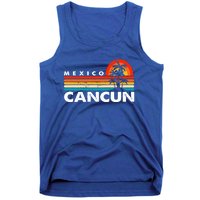 Vintage Cancun Mexico Retro 70S Beach Vacation Cute Gift Tank Top