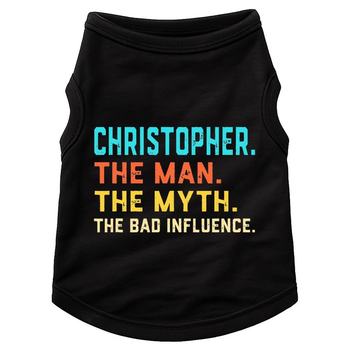 Vintage Christopher Man Myth The Bad Influence First Name Doggie Tank
