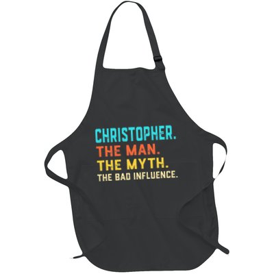 Vintage Christopher Man Myth The Bad Influence First Name Apron