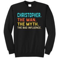 Vintage Christopher Man Myth The Bad Influence First Name Sweatshirt