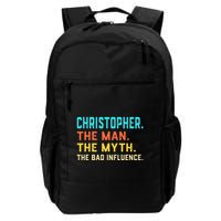 Vintage Christopher Man Myth The Bad Influence First Name Backpack