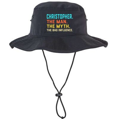 Vintage Christopher Man Myth The Bad Influence First Name Bucket Hat