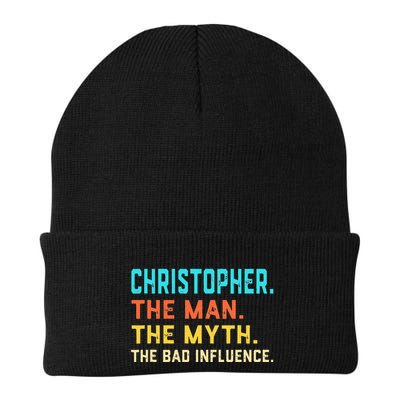 Vintage Christopher Man Myth The Bad Influence First Name Beanie