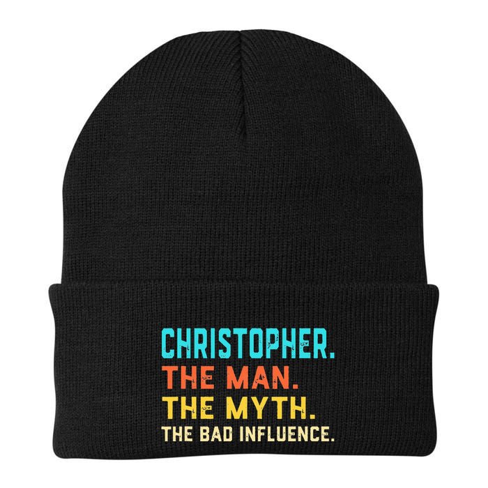 Vintage Christopher Man Myth The Bad Influence First Name Beanie