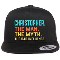 Vintage Christopher Man Myth The Bad Influence First Name Flatbill Hat