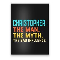 Vintage Christopher Man Myth The Bad Influence First Name Poster