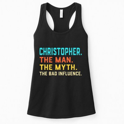 Vintage Christopher Man Myth The Bad Influence First Name Womens Tank Top