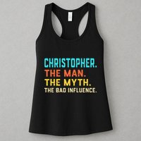 Vintage Christopher Man Myth The Bad Influence First Name Womens Tank Top