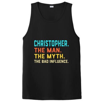 Vintage Christopher Man Myth The Bad Influence First Name PosiCharge Competitor Tank