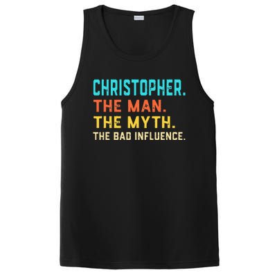 Vintage Christopher Man Myth The Bad Influence First Name PosiCharge Competitor Tank