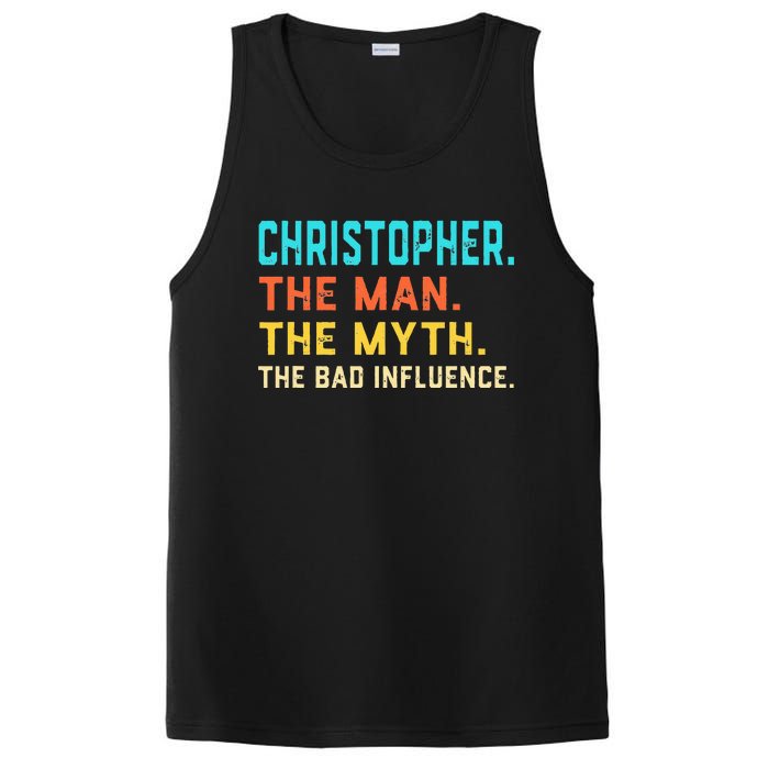 Vintage Christopher Man Myth The Bad Influence First Name PosiCharge Competitor Tank