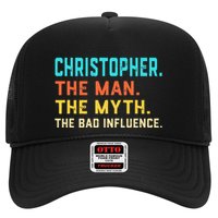 Vintage Christopher Man Myth The Bad Influence First Name Trucker Hat
