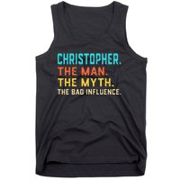 Vintage Christopher Man Myth The Bad Influence First Name Tank Top