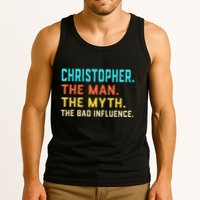 Vintage Christopher Man Myth The Bad Influence First Name Tank Top