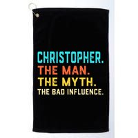 Vintage Christopher Man Myth The Bad Influence First Name Golf Towel