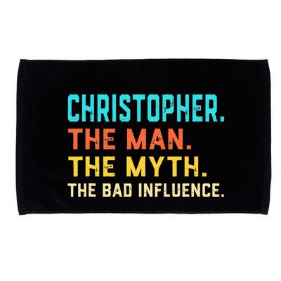 Vintage Christopher Man Myth The Bad Influence First Name Microfiber Hand Towel