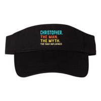Vintage Christopher Man Myth The Bad Influence First Name Visor
