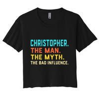 Vintage Christopher Man Myth The Bad Influence First Name Crop Top