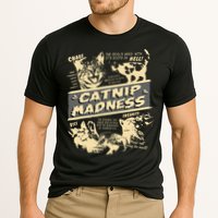 Vintage Catnip Madness Cute Kitten Funny Cat Men Women Performance Shirt