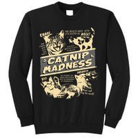 Vintage Catnip Madness Cute Kitten Funny Cat Men Women Sweatshirt